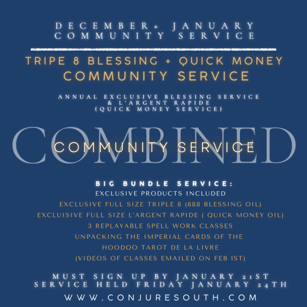 DECEMBER + JANUARY | COMBINED COMMUNITY SERVICE