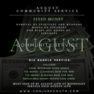 AUGUST |FIXED MONEY COMMUNITY SERVICE