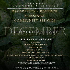 DECEMBER| EXCLUSIVE PROSPERITY + RESTOCK COMMUNITY SERVICE
