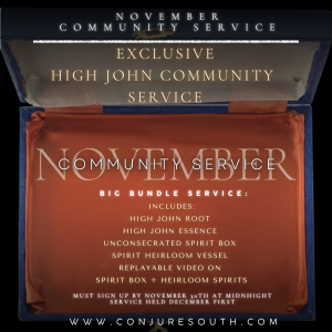NOVEMBER| EXCLUSIVE HIGH JOHN COMMUNITY SERVICE